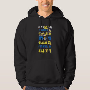 Cute Womens Volleyball Graphic Volleyball Mom Yell Hoodie
