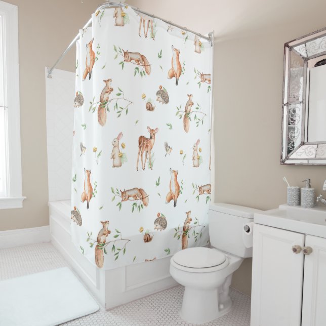 Cute Woodland Animal Friends Pattern (In Situ)