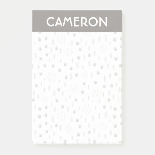 Cute Woodland Animal Track Pattern Post-it Notes