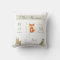 Cute Woodland Animals Baby Boy Announcement Pillow