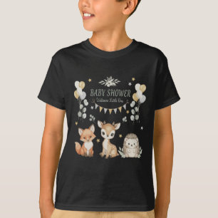 Cute Woodland Animals Baby Shower   Fox, Deer  T-Shirt