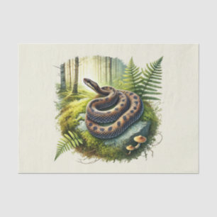 Cute woodland animals decoupage snake tissue paper