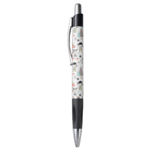 Cute Woodland Animals & Indian Boy Pattern Pen