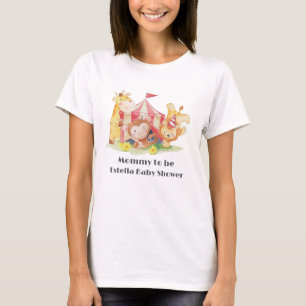 Cute Woodland Animals Mommy To Be Baby Shower T-Shirt