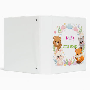 Cute Woodland Animals Nursery Wall Art – Bear Binder