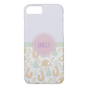 Cute Woodland Animals Pattern Case-Mate iPhone Case