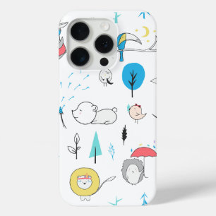Cute Woodland Animals Pattern Phone Case