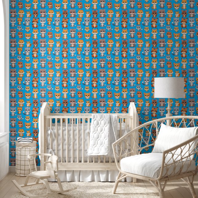 Cute woodland animals wallpaper (Kids)