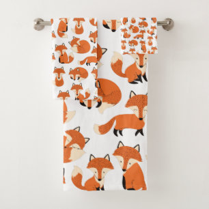 Cute Woodland Autumn Forest Fox Motif