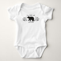 Cute Woodland Baby Bear Cub Bodysuit