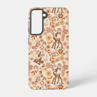 Cute Woodland Baby Deer Floral Pattern