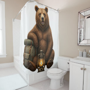 Cute Woodland Bear Cartoon T-Shirt