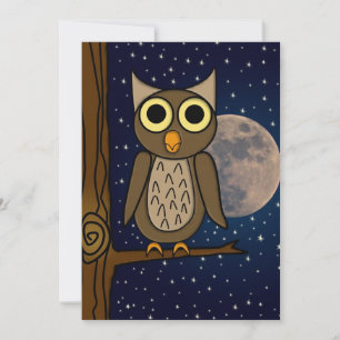 Cute Woodland Bird Artwork Save The Date