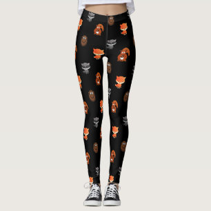 Cute Woodland Creatures Themed Women's Leggings