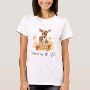 Cute Woodland Deer Mommy to Be T-Shirt