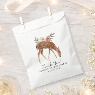 Cute Woodland Forest Animals Baby Shower Thank You Favour Bag