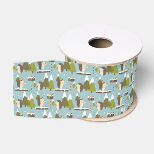 Cute Woodland Forest Grosgrain Ribbon
