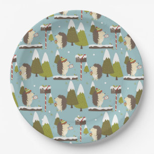 Cute Woodland Forest Paper Plate