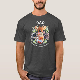 Cute Woodland friends fox skunk raccoon deer T-Shirt