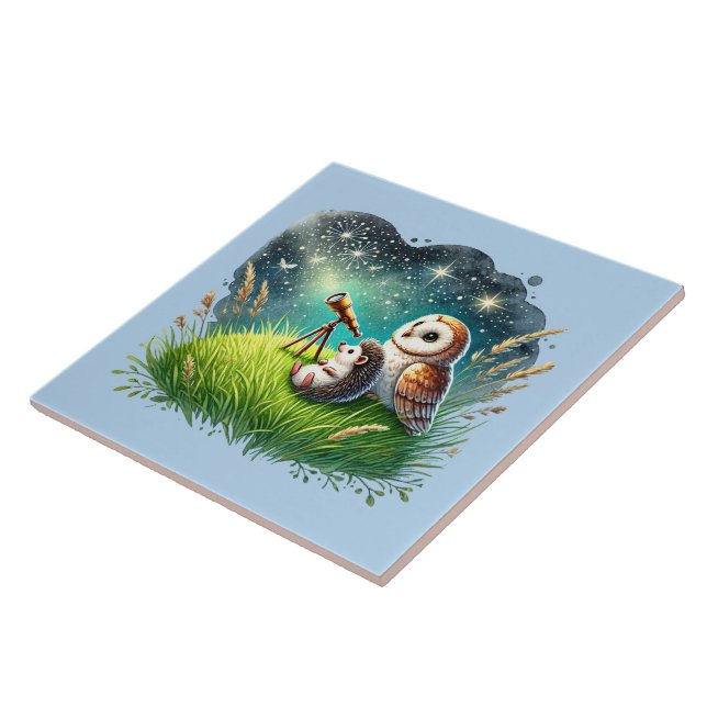 Cute woodland mixed animals  tile (Side)
