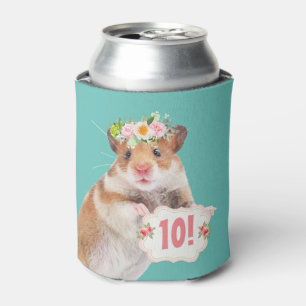 Cute Woodland Mouse/Hamster Custom Can Cooler