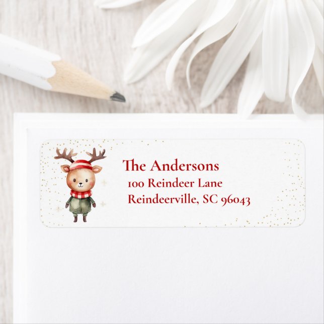 Cute Woodland Reindeer Christmas Elf (Insitu)