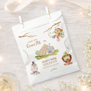 Cute Woodland Safari Animal Circus Baby Shower Favour Bag
