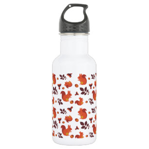 Cute Woodland Squirrel Autumn Pattern 532 Ml Water Bottle