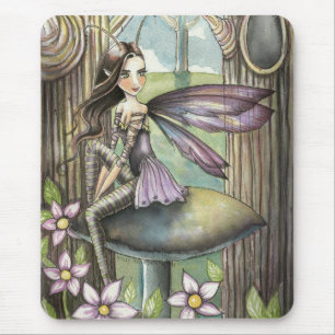 Cute Woods Flower Fairy Fantasy Art Mousepad