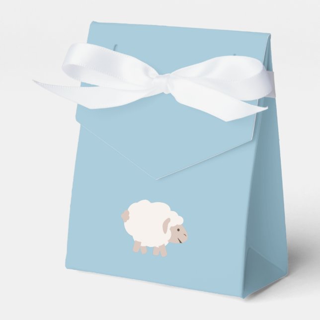 Cute Wooly lamb Favor Box (Front Side)