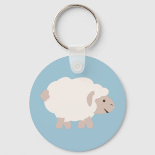 Cute Wooly lamb Keychain