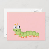 Cute Worm Postcard (Front/Back)