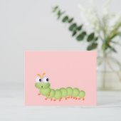 Cute Worm Postcard (Standing Front)