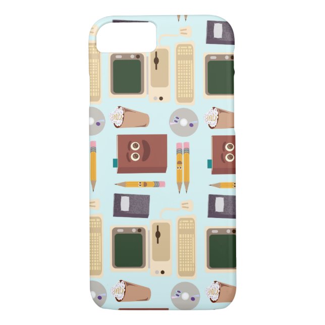 Cute Writing Tech iPad Mini Case (Back)