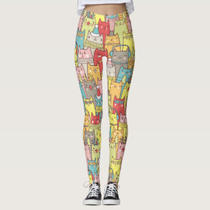 Cute Xmas Cats Leggings