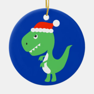 Cute Xmas Christmas Dinosaur Dino Ornament
