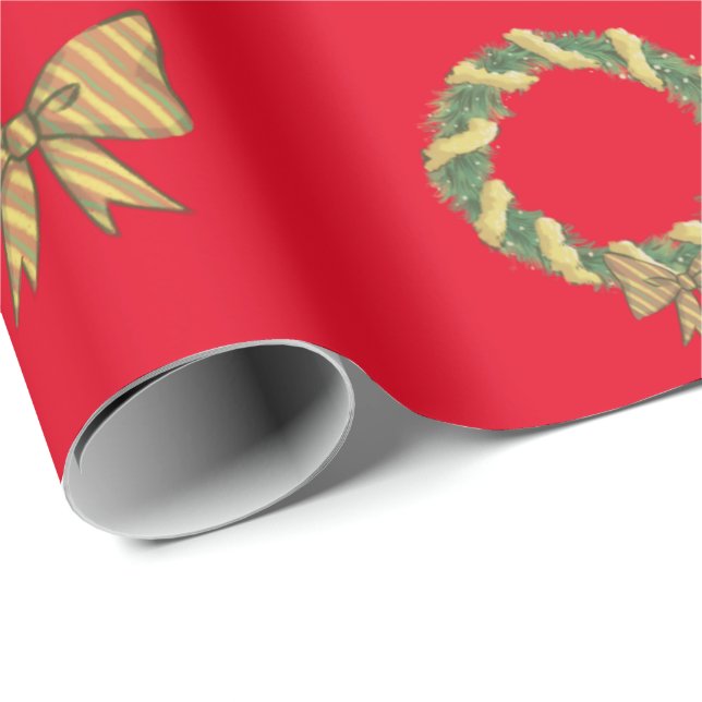Cute Xmas  Wrapping Paper (Roll Corner)