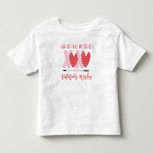 Cute XOXO Hugs and Kisses Valentine Toddler T-shirt