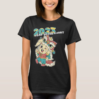 Cute Year Of The Rabbit Tiger Costume Chinese New T-Shirt