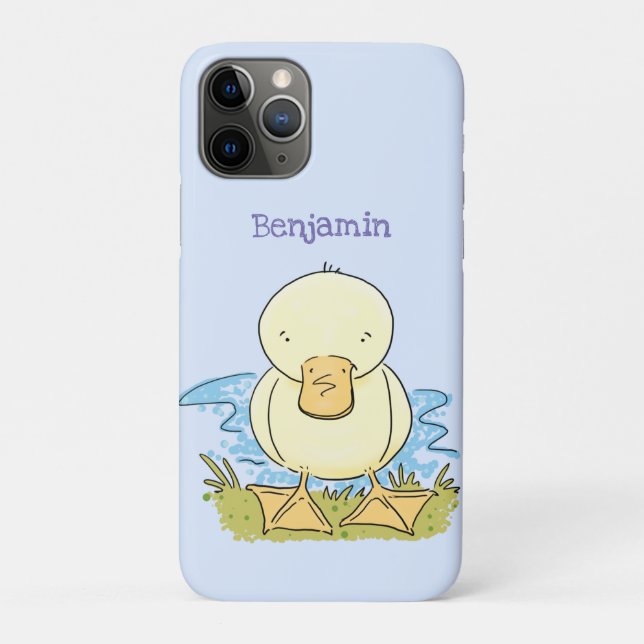 Cute yellow baby duckling cartoon illustration Case-Mate iPhone case (Back)