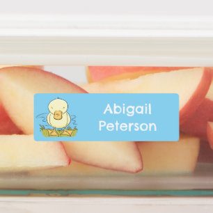Cute yellow baby duckling cartoon personalized