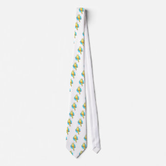Cute Yellow Budgie Tie