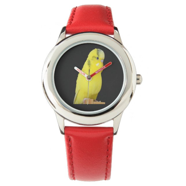 cute yellow Budgie Watch (Front)
