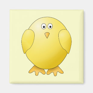 Cute Yellow Chick. Little Bird. Magnet