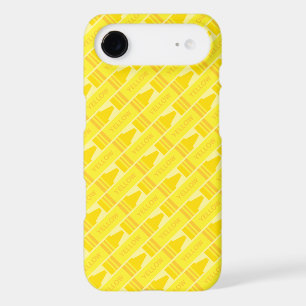Cute Yellow Crayon Artsy Pattern
