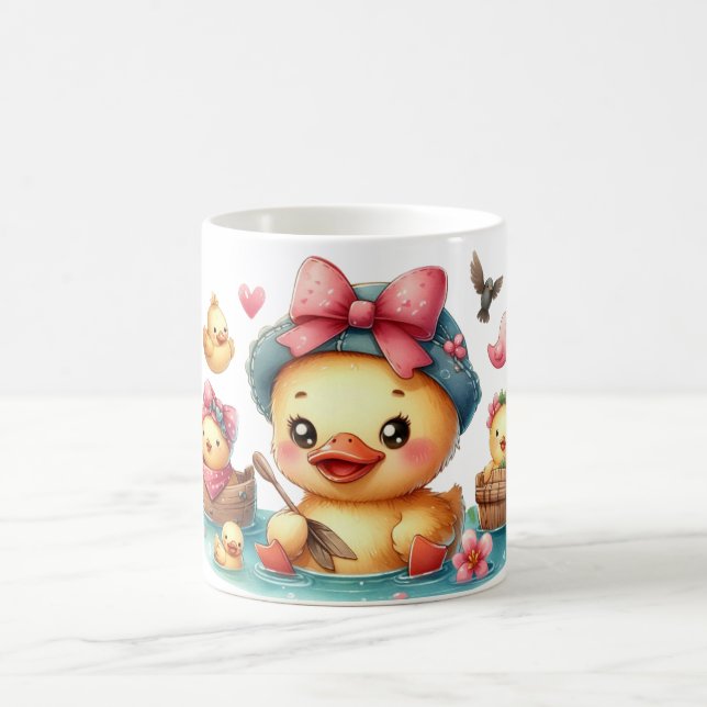 Cute yellow duck coffee mug (Center)