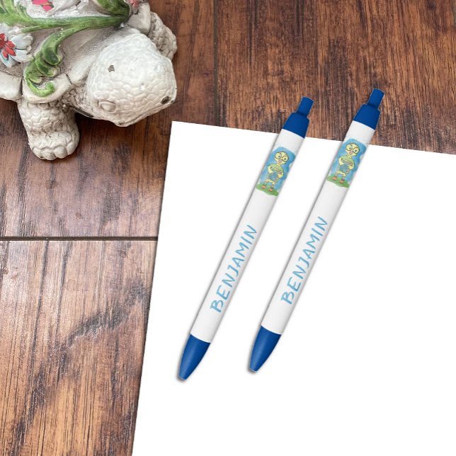 Cute Yellow Duckkkid Stylo bleu enfant (Créateur téléchargé)