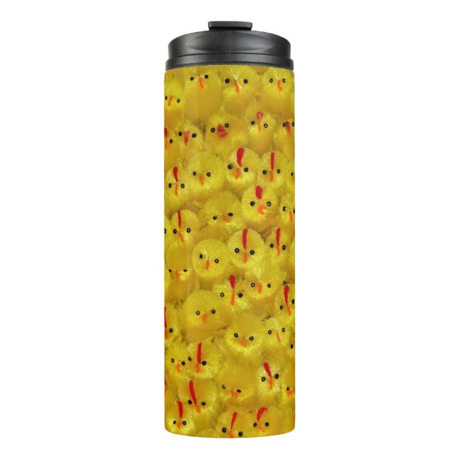 Cute Yellow Easter Chicks Thermal Tumbler (Front)
