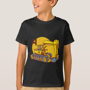 Cute Yellow Excavator Machinery T-Shirt