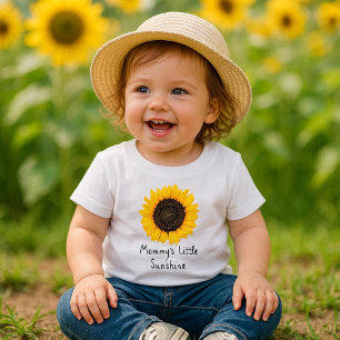 Cute Yellow Flower Sunflower Baby T-Shirt